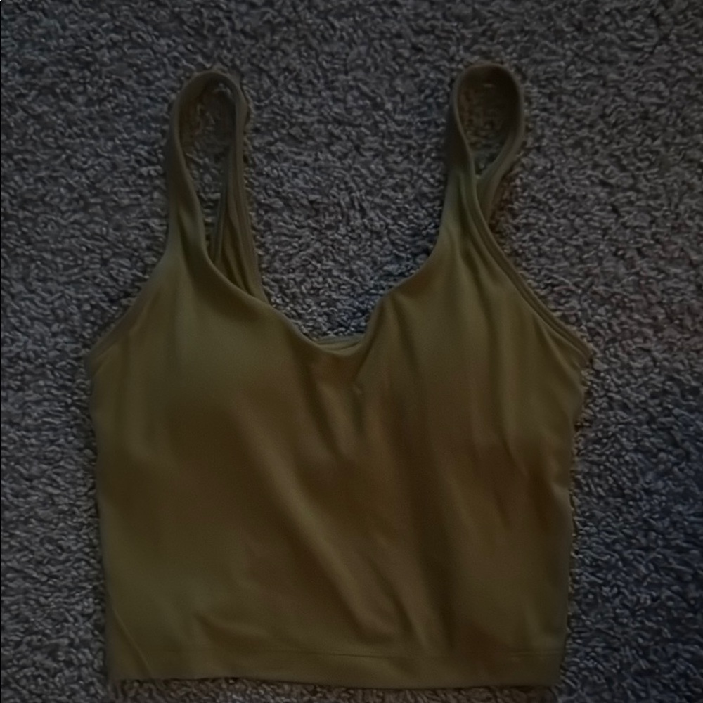 Lululemon Olive Green Women's Top - Picture 1 of 2